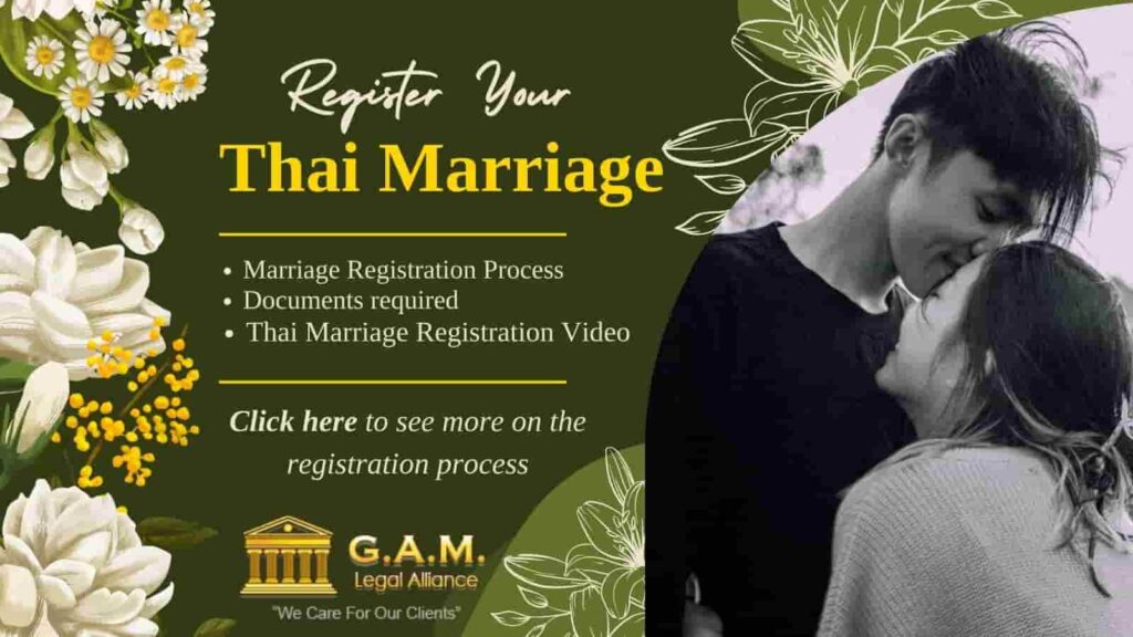 marriage registration in Thailand